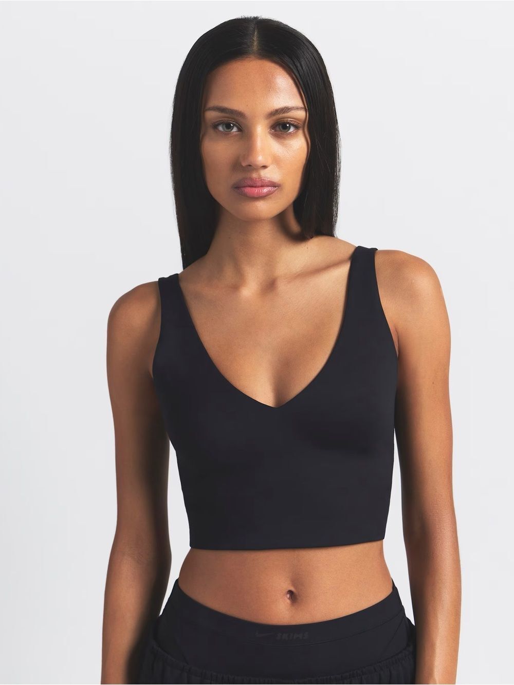 NWT Nike x SKIMS Black V-Neck Longline Bralette Top LARGE